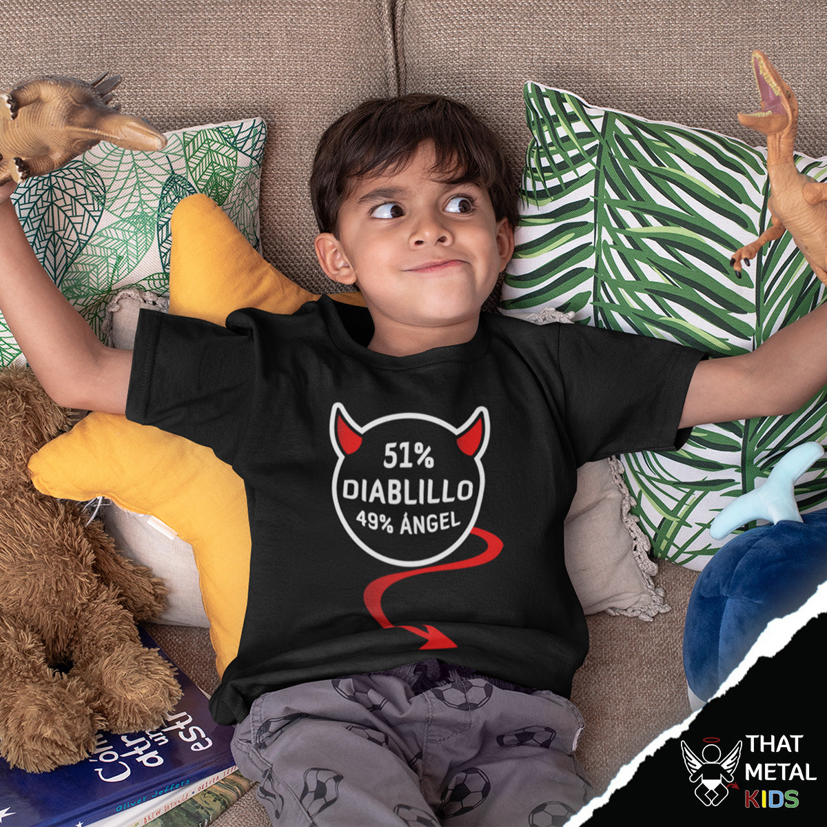 Playera Niño 51% Diablillo 49% Ángel