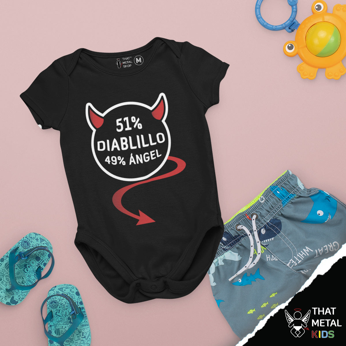 Pañalero 51% Diablillo 49% Ángel