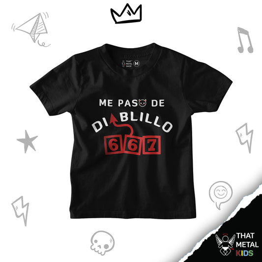 Playera Niño 667 Me paso de Diablillo