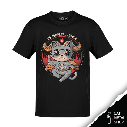 Playera No compres... Invoca: Baphopurr