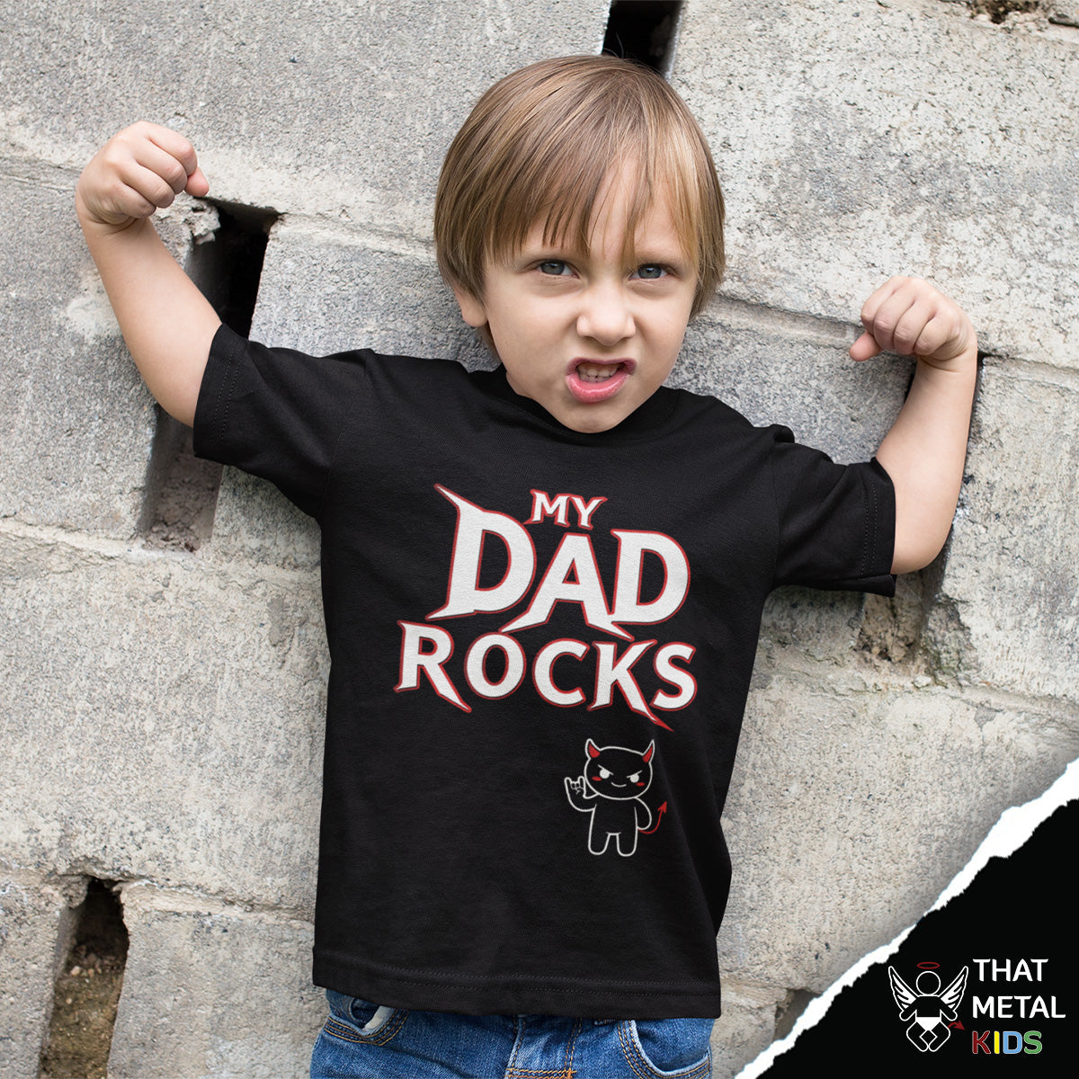 Playera Niño My Dad Rocks