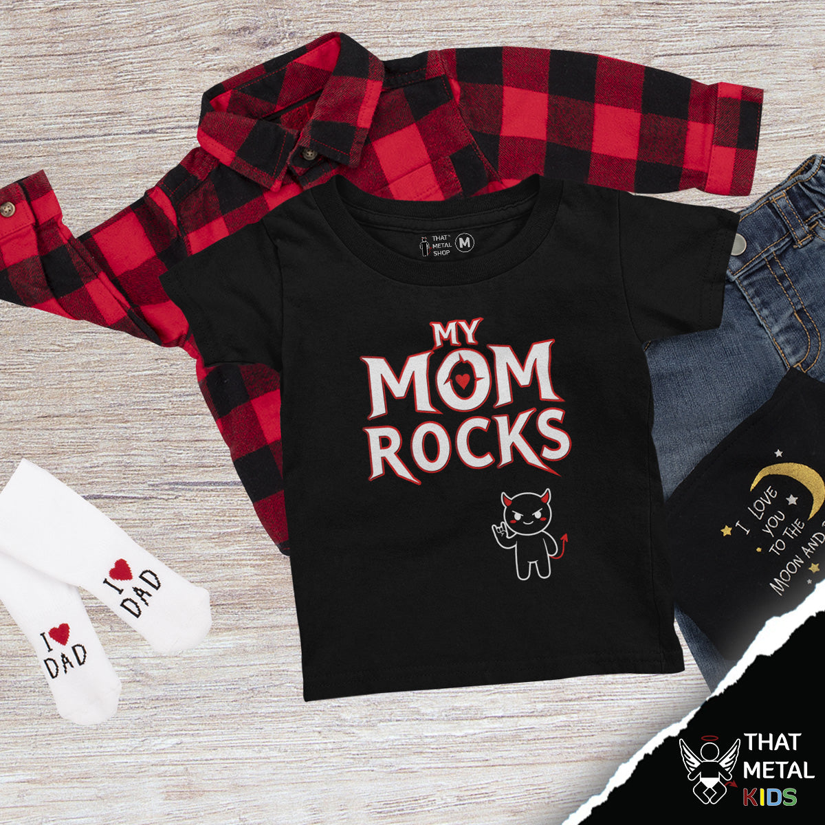 Playera Niño My Mom Rocks