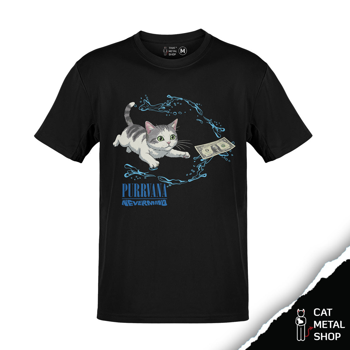 Playera Purrvana Nevermind