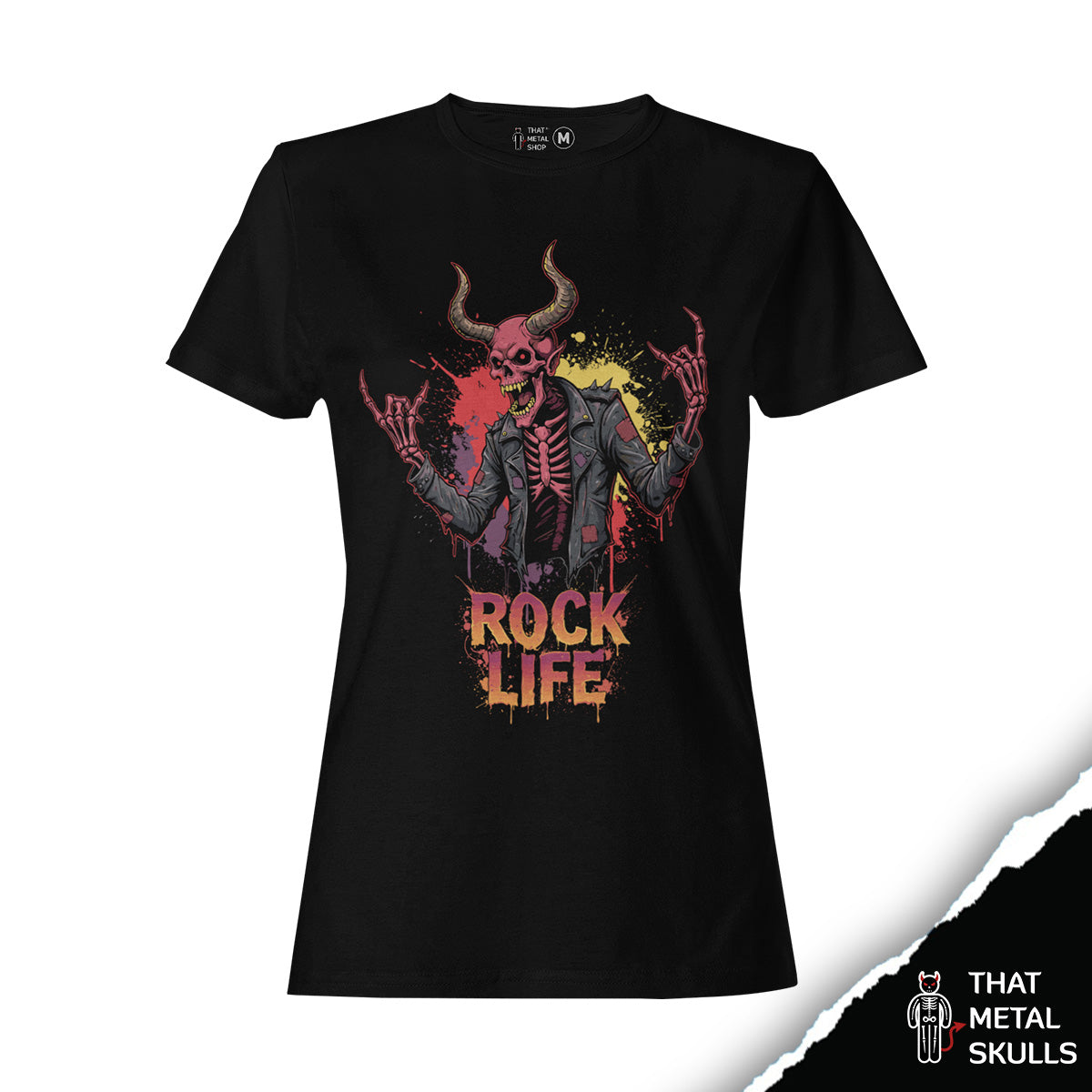 Playera That Metal Skulls: Rock Life Skull Vol. 2