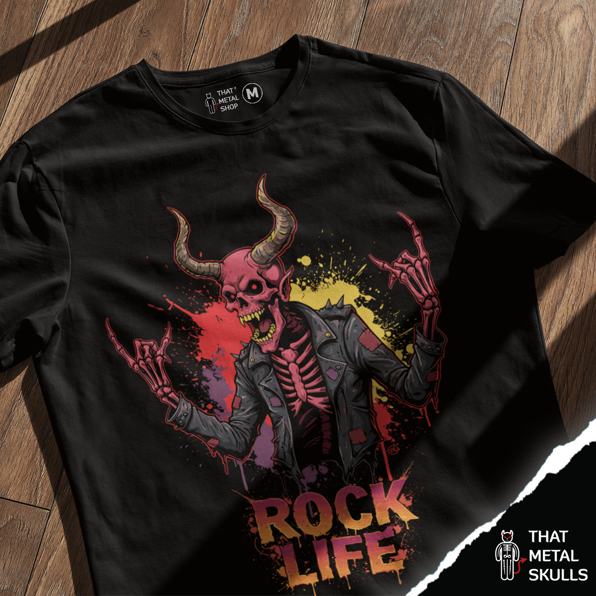Playera That Metal Skulls: Rock Life Skull Vol. 2