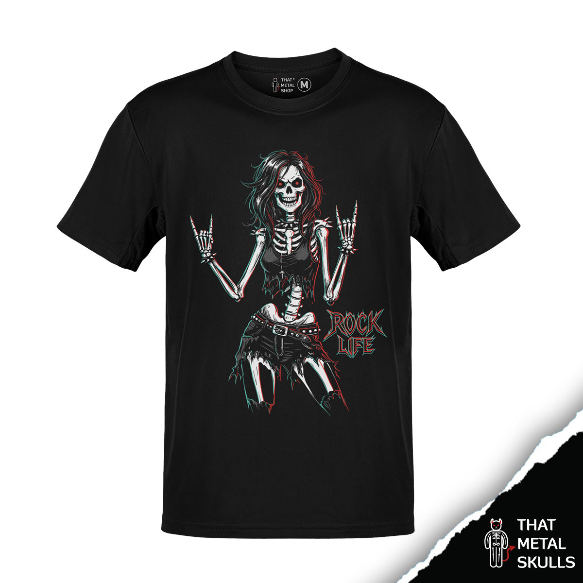 Playera That Metal Skulls: Rock Life Skull Vol. 4
