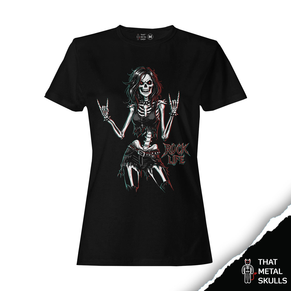 Playera That Metal Skulls: Rock Life Skull Vol. 4