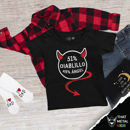 Playera Niño 51% Diablillo 49% Ángel