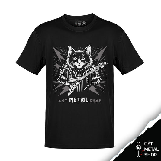 Playera Gato Bajista Bass Cat