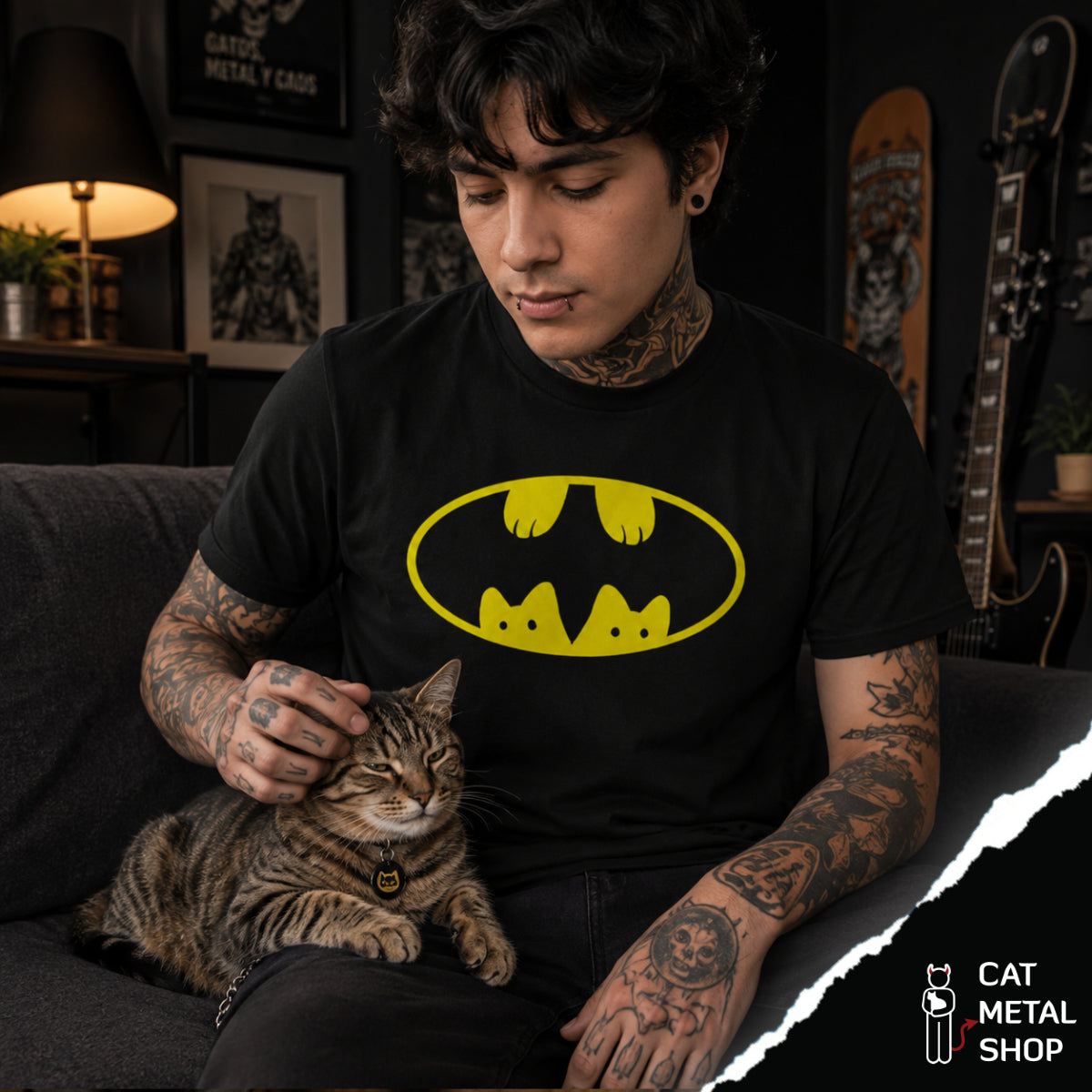 Playera BatCat El Michi de la Noche