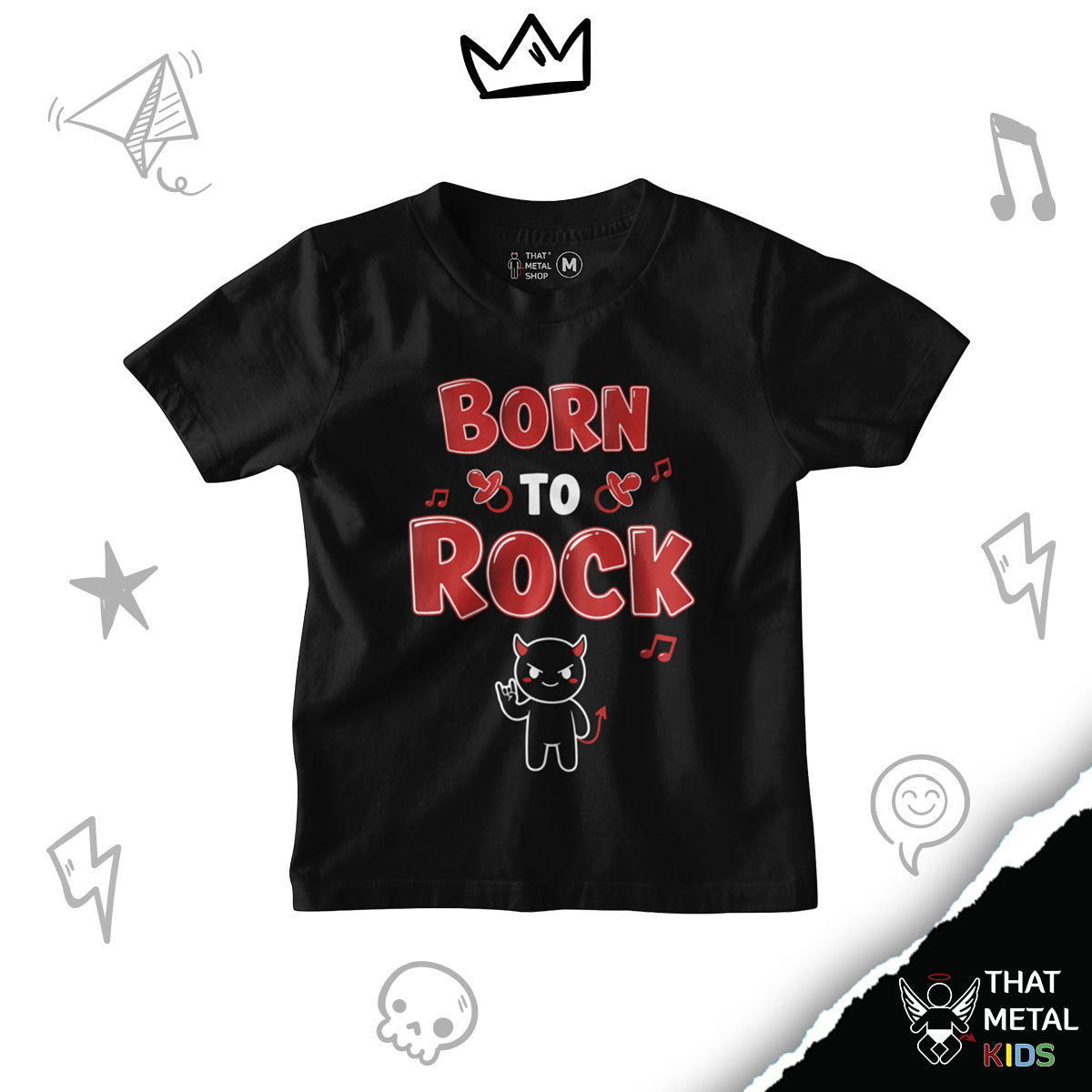 Playera Niño Born to Rock