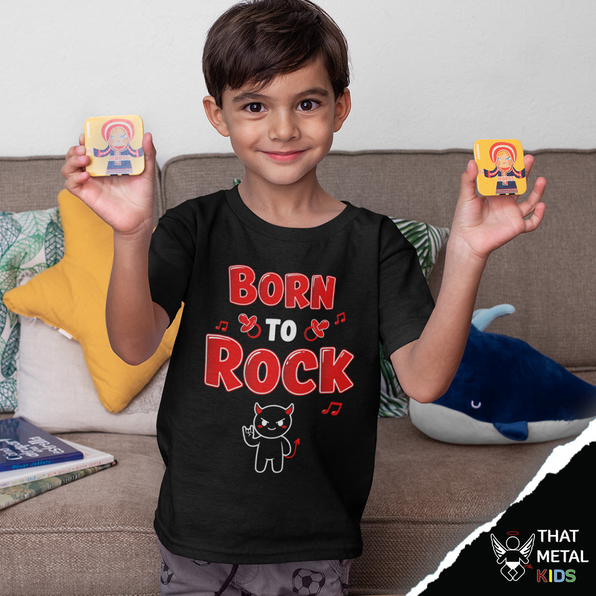 Playera Niño Born to Rock