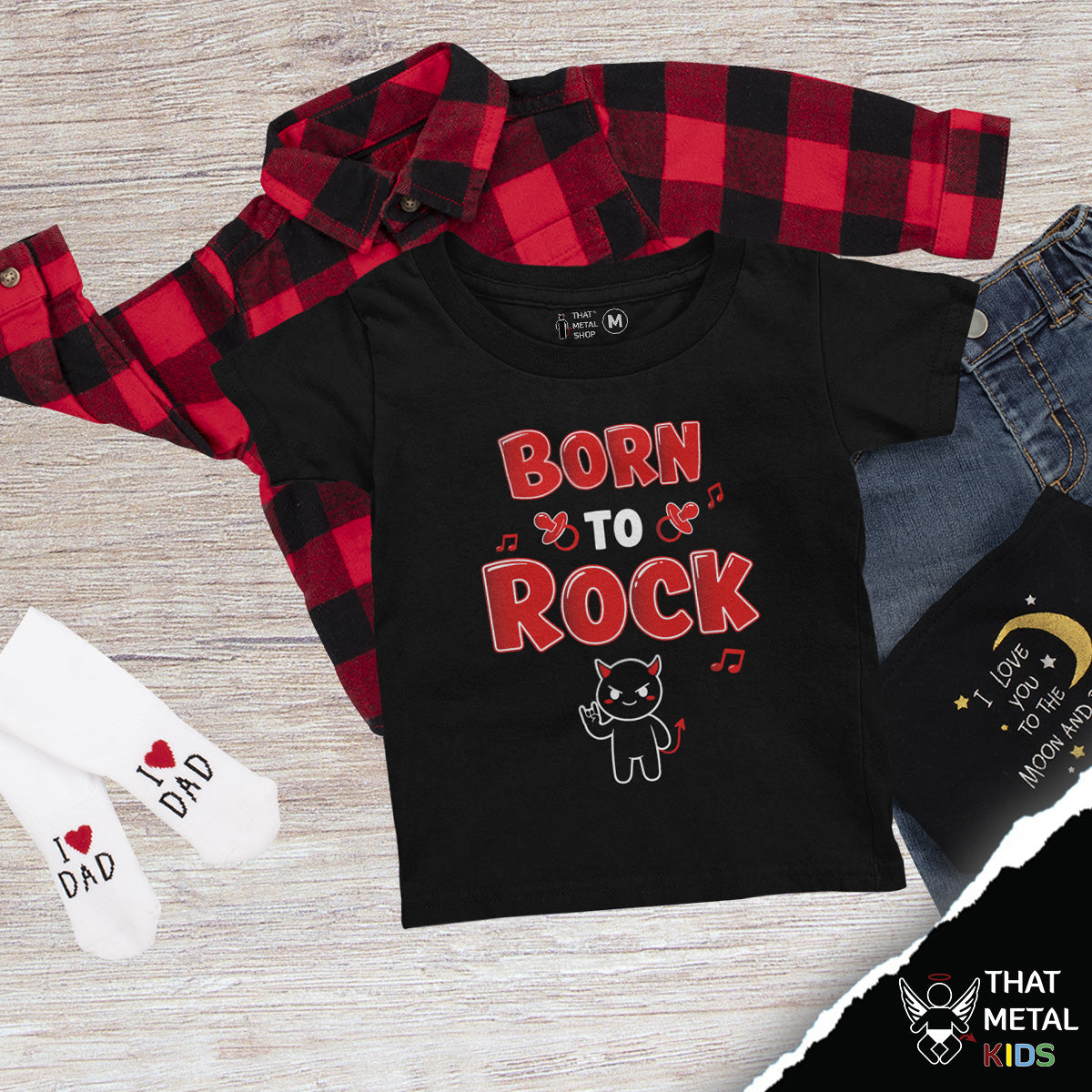 Playera Niño Born to Rock