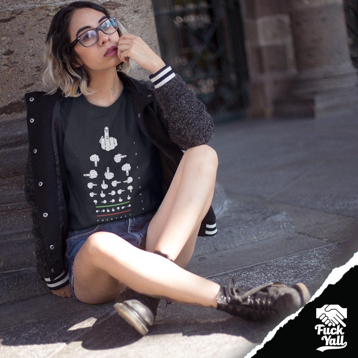 Playera Fuckyall: Exámen de la Vista