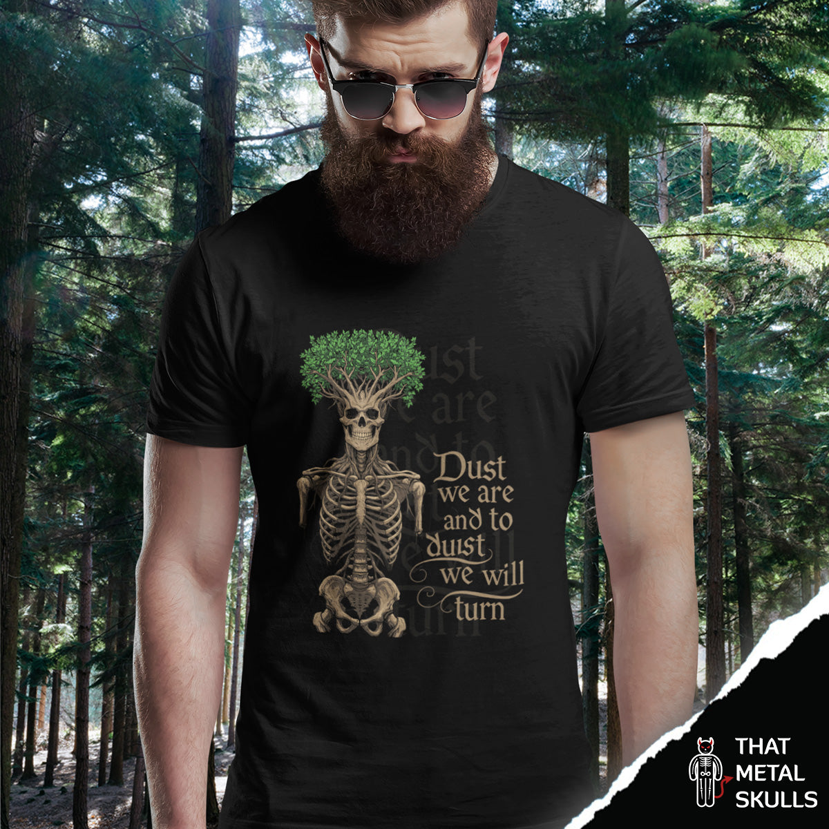 Playera That Metal Skulls: Skull Tree