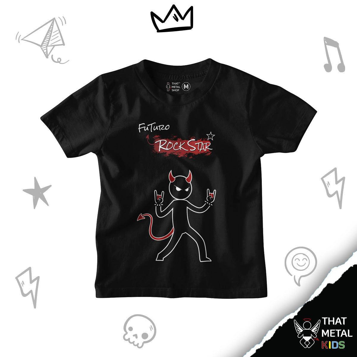 Playera Niño Futuro Rock Star