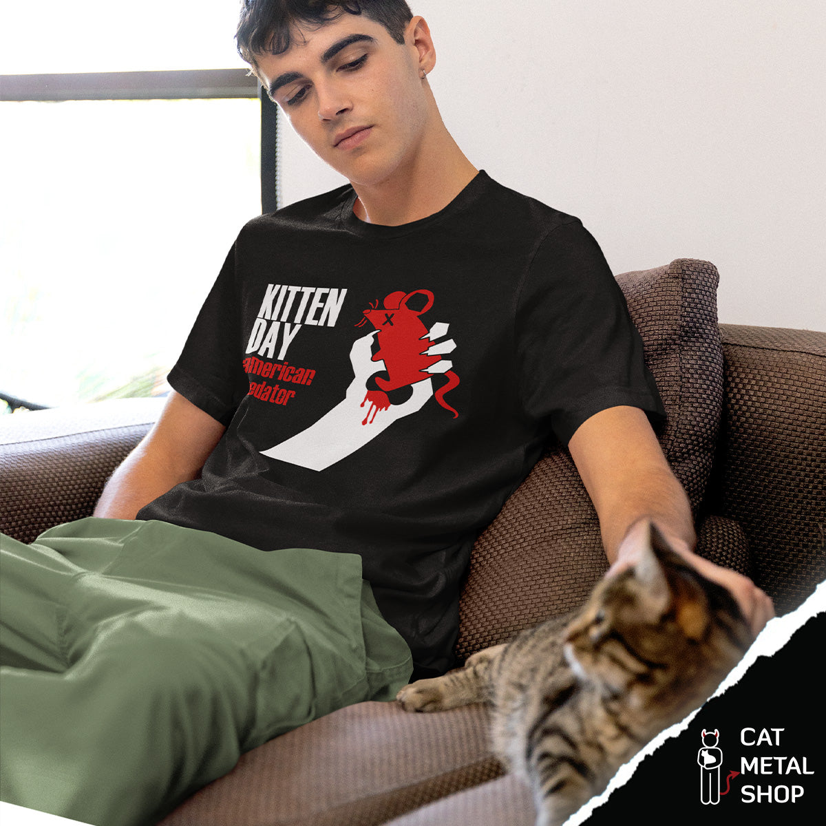 Playera Kitten Day American Predator