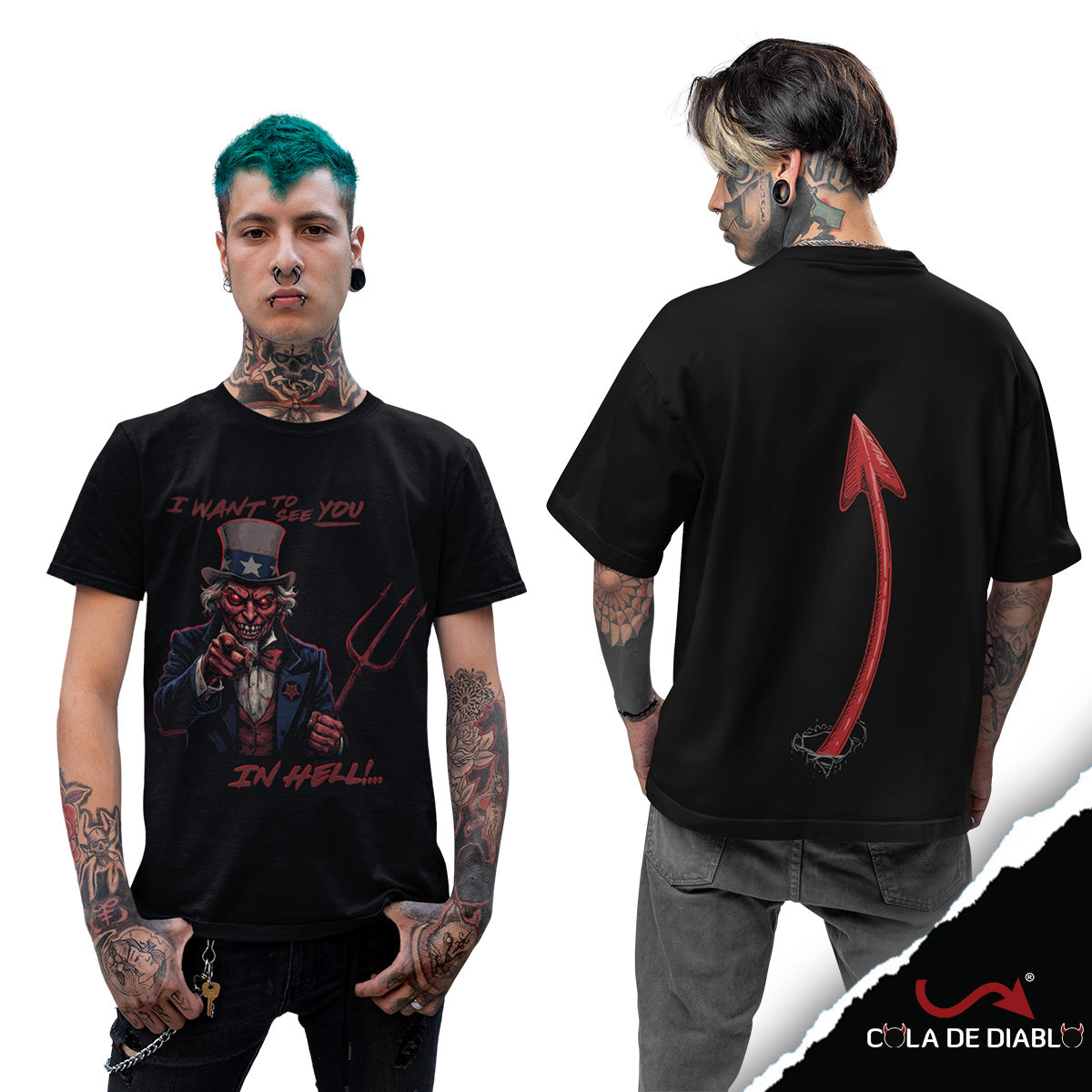 Playera I Want to see you... in Hell - Cola de Diablo®