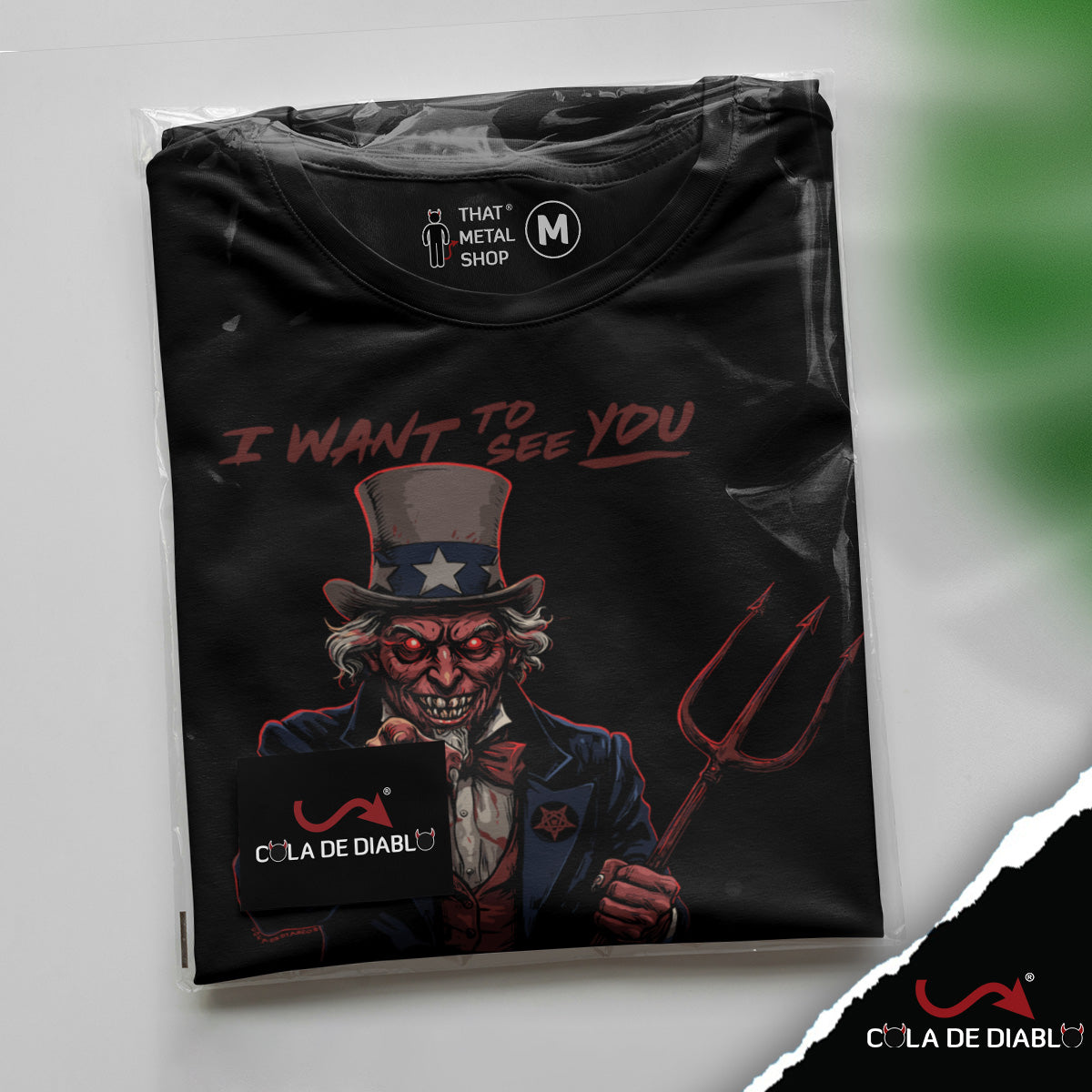 Playera I Want to see you... in Hell - Cola de Diablo®