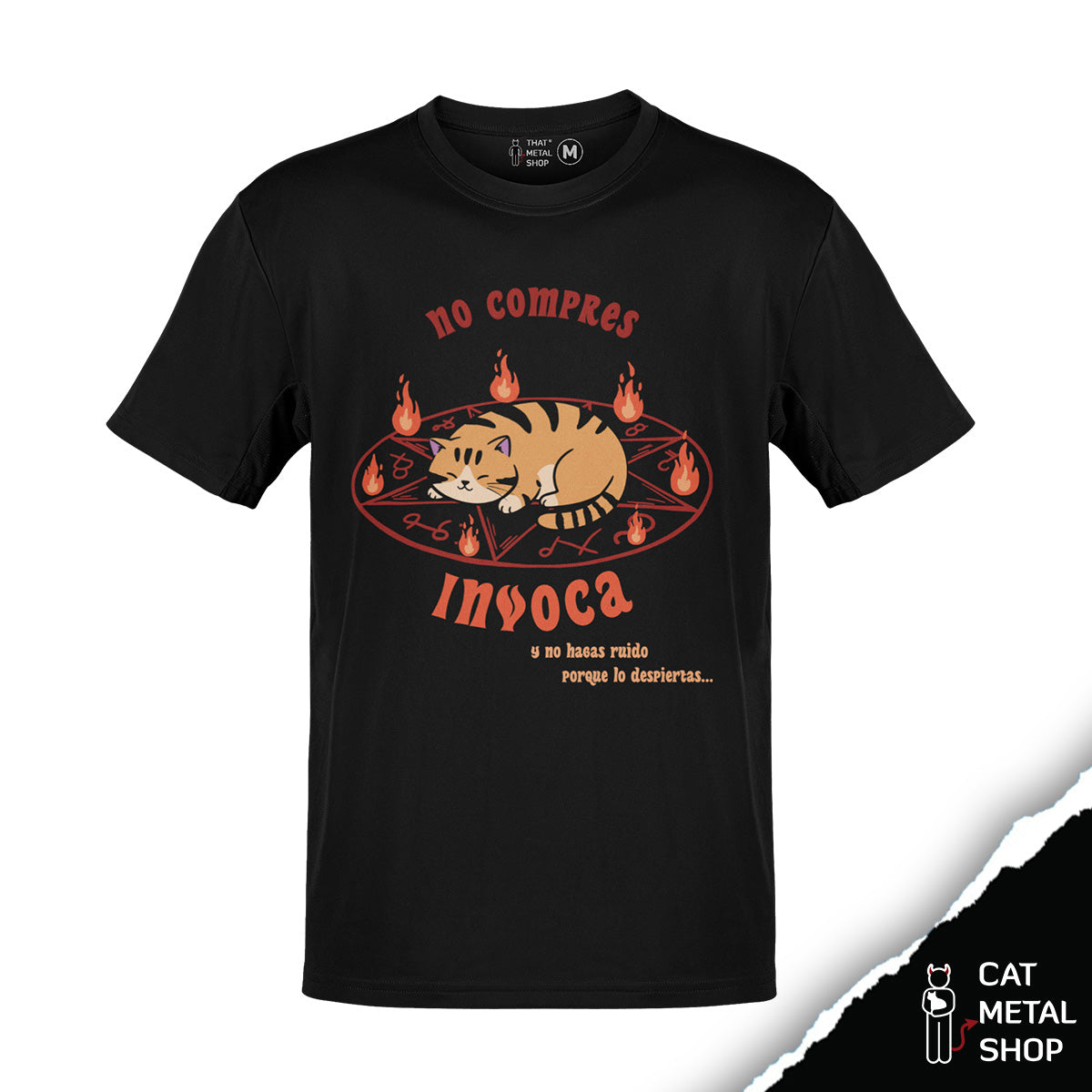 Playera No compres... Invoca: Y no hagas ruido...