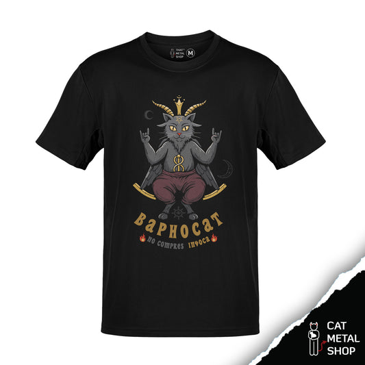 Playera No compres... Invoca: Baphocat