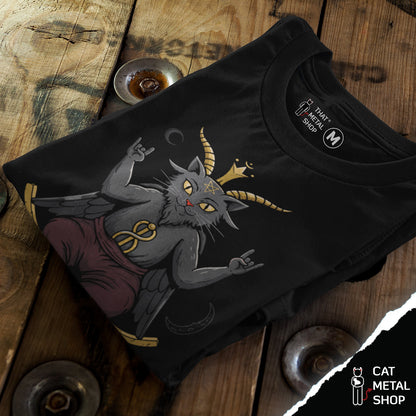 Playera No compres... Invoca: Baphocat