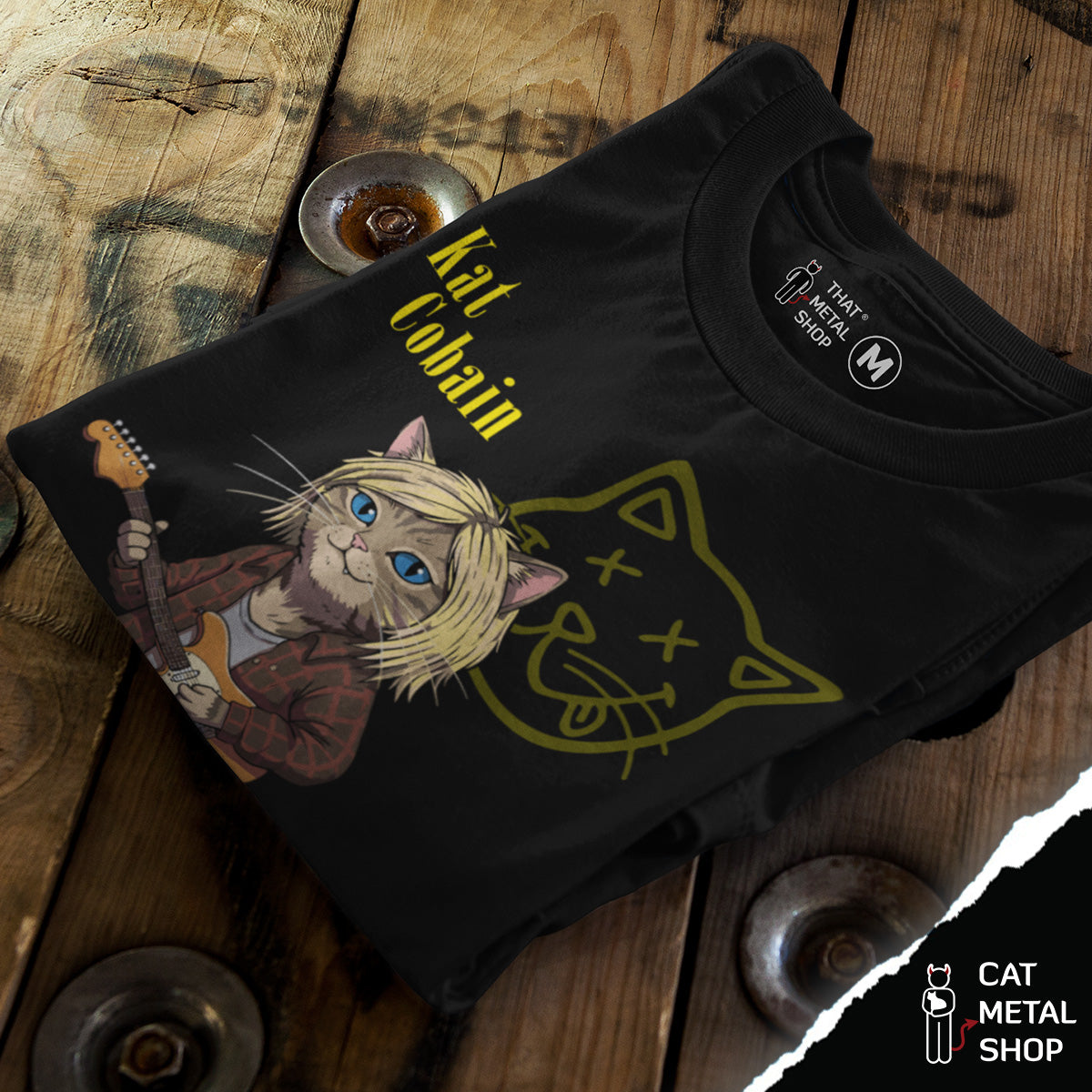 Playera Kat Cobain Purrvana