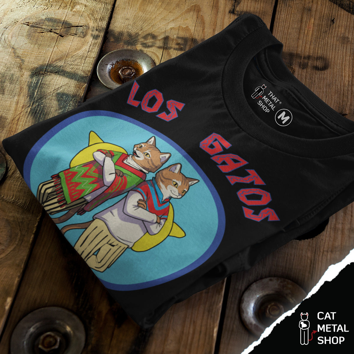 Playera Los Gatos Hermanos Br Ba