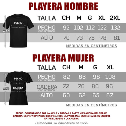 Playera para hombre personalizada con tu propia idea