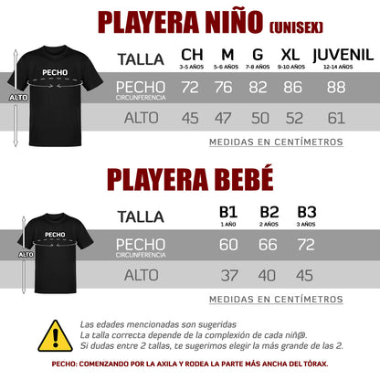 Playera para Niño Manga Larga personalizada con tu propia idea