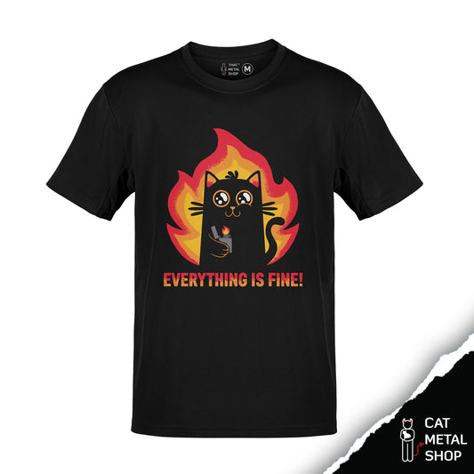 Playera Everything is Fine!