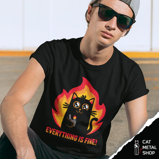 Playera Everything is Fine!