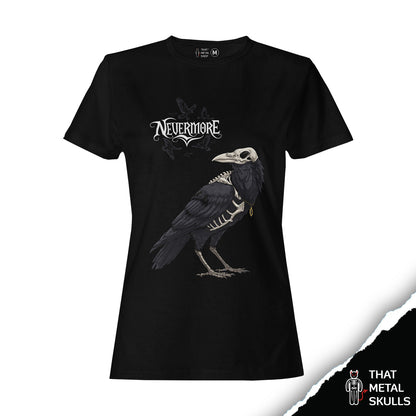 Playera That Metal Skulls: Nevermore Crow