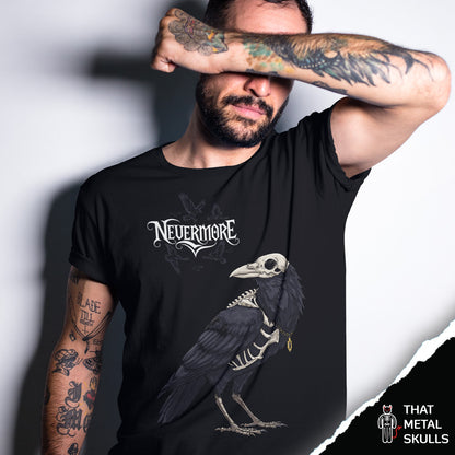Playera That Metal Skulls: Nevermore Crow