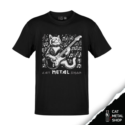 Playera Gato Músico Musician Cat