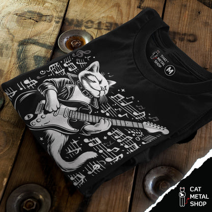 Playera Gato Músico Musician Cat
