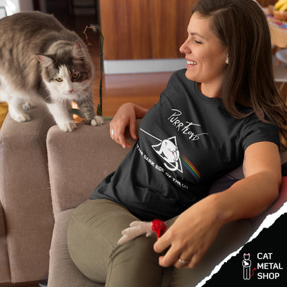 Playera Purr Floyd The Dark Side of the Cat