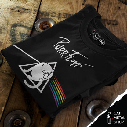 Playera Purr Floyd The Dark Side of the Cat