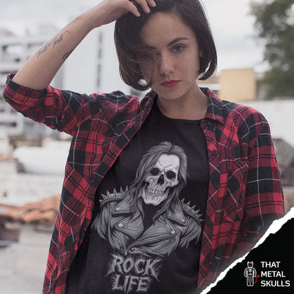 Playera That Metal Skulls: Rock Life Skull Vol. 1