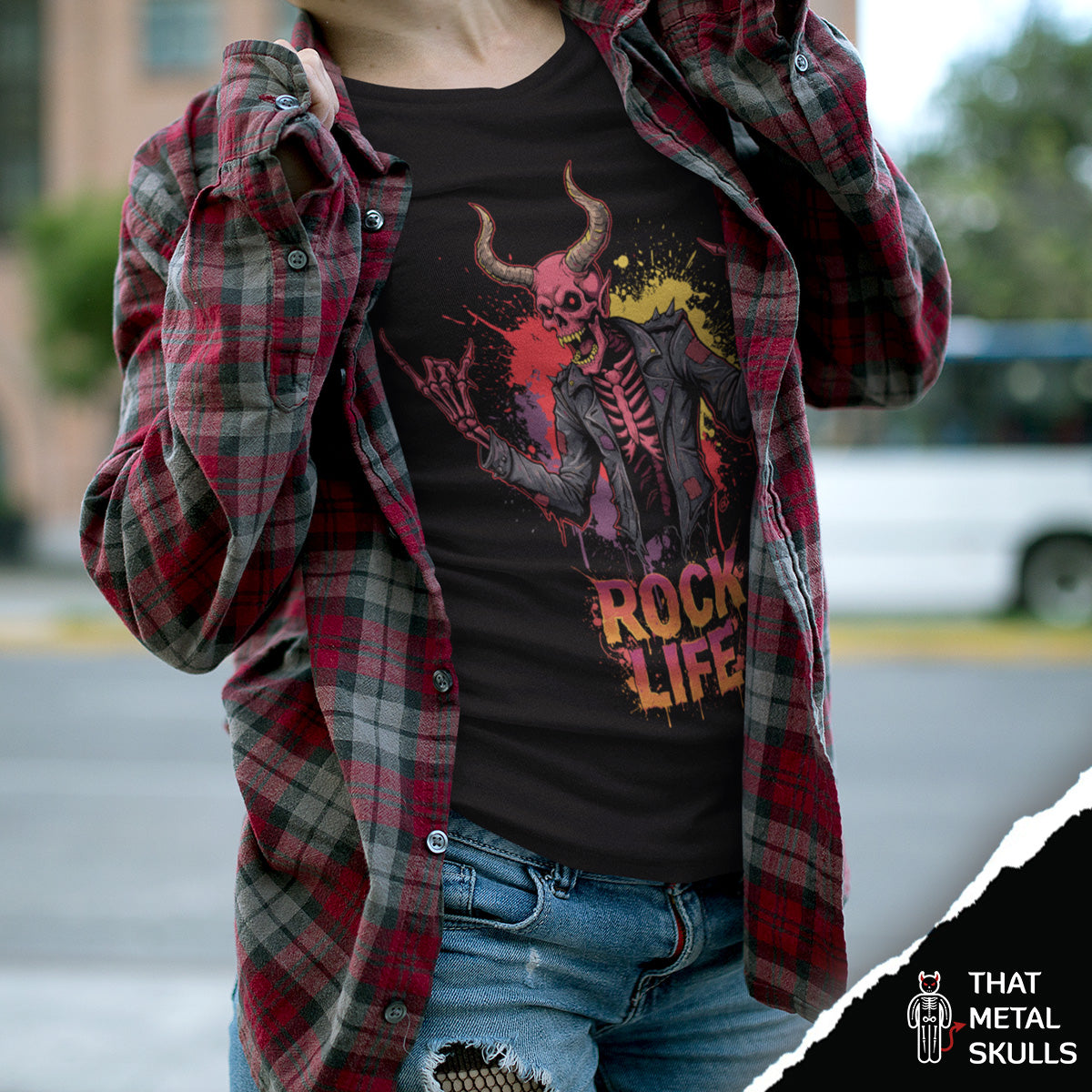 Playera That Metal Skulls: Rock Life Skull Vol. 2