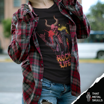 Playera That Metal Skulls: Rock Life Skull Vol. 2