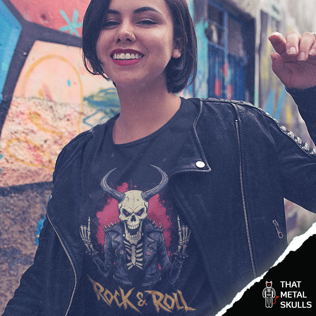 Playera That Metal Skulls: Rock Life Skull Vol. 3