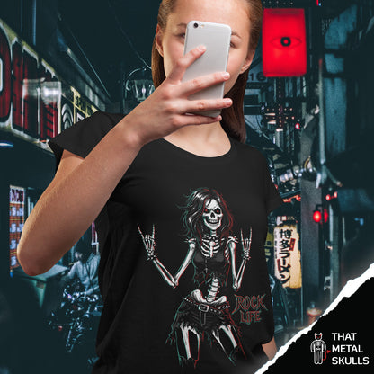 Playera That Metal Skulls: Rock Life Skull Vol. 4