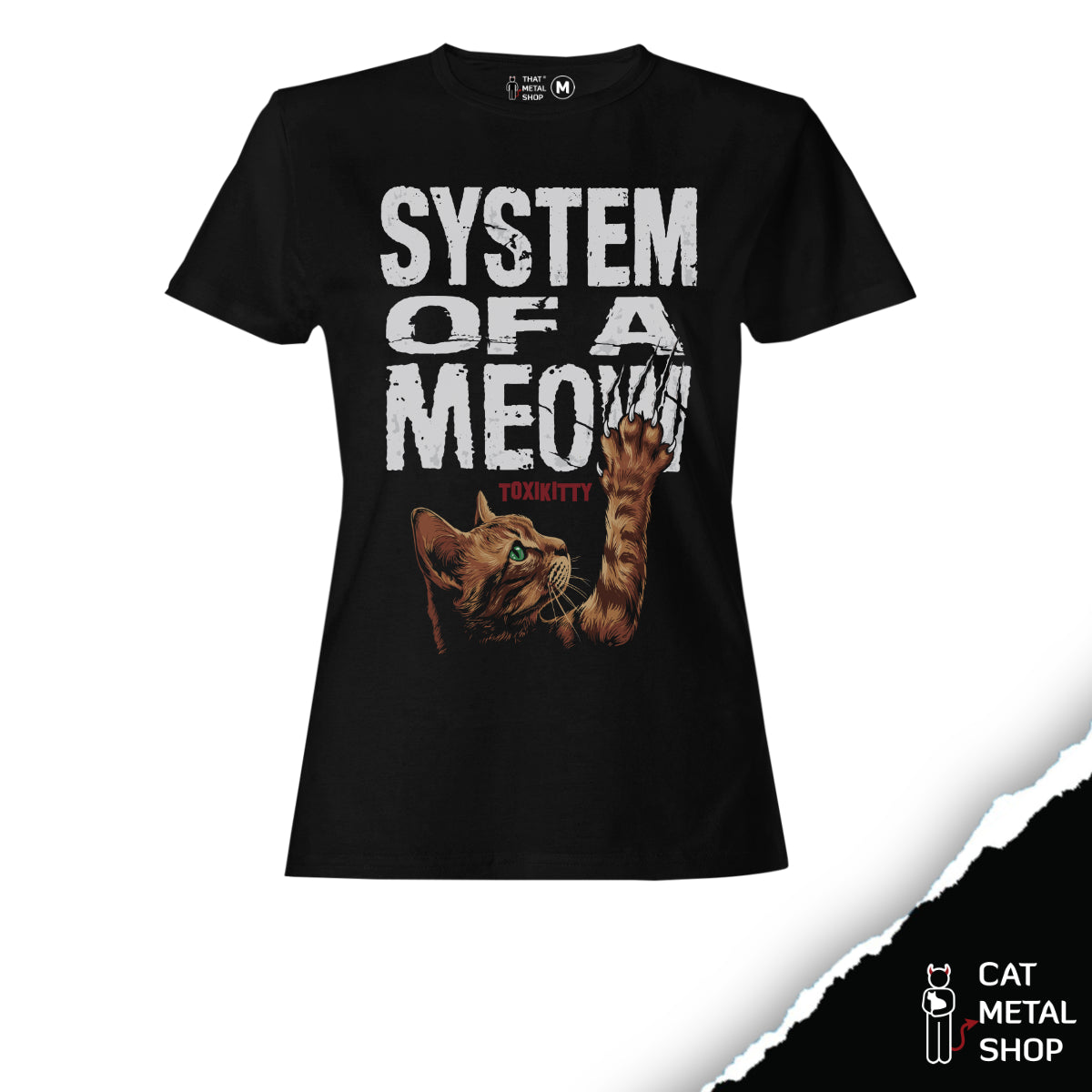Playera System of a Meow Toxikitty
