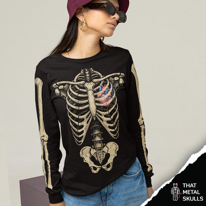 Playera That Metal Skulls: Skull Full Body