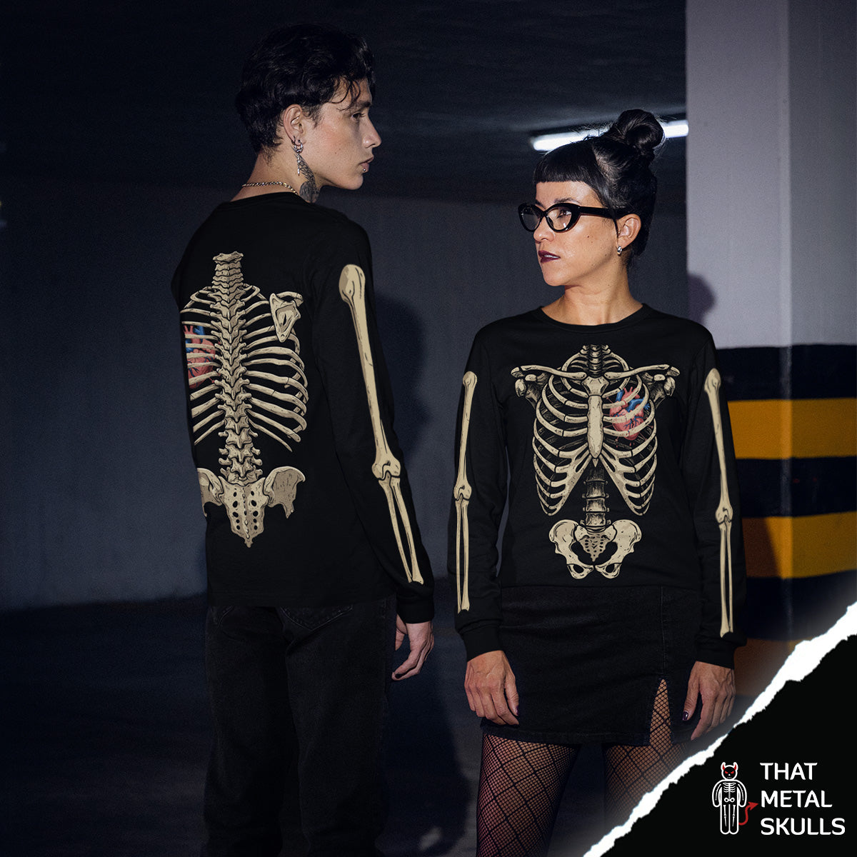 Playera That Metal Skulls: Skull Full Body