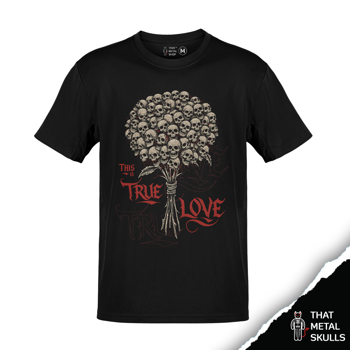 Playera That Metal Skulls: True Love Snapdragon Flower