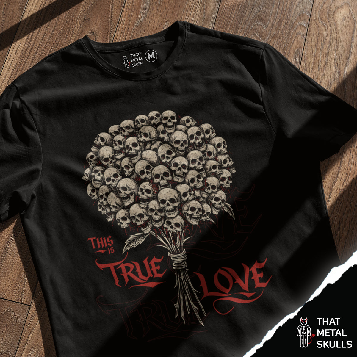 Playera That Metal Skulls: True Love Snapdragon Flower